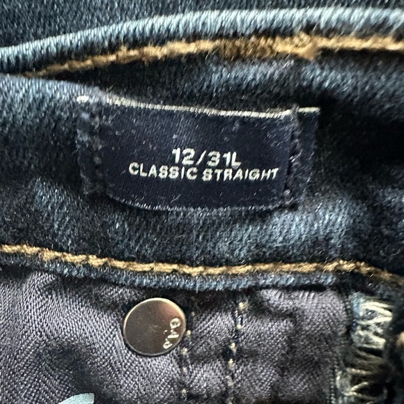 Gap women’s classic straight dark wash size 12/31 - Picture 4 of 4